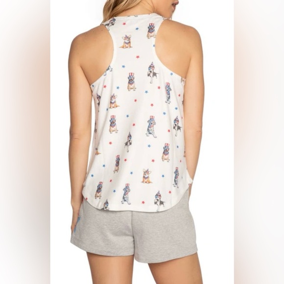 NWT PJ SALVGE Star Spangled Racerback Tank Size XS - Picture 2 of 11